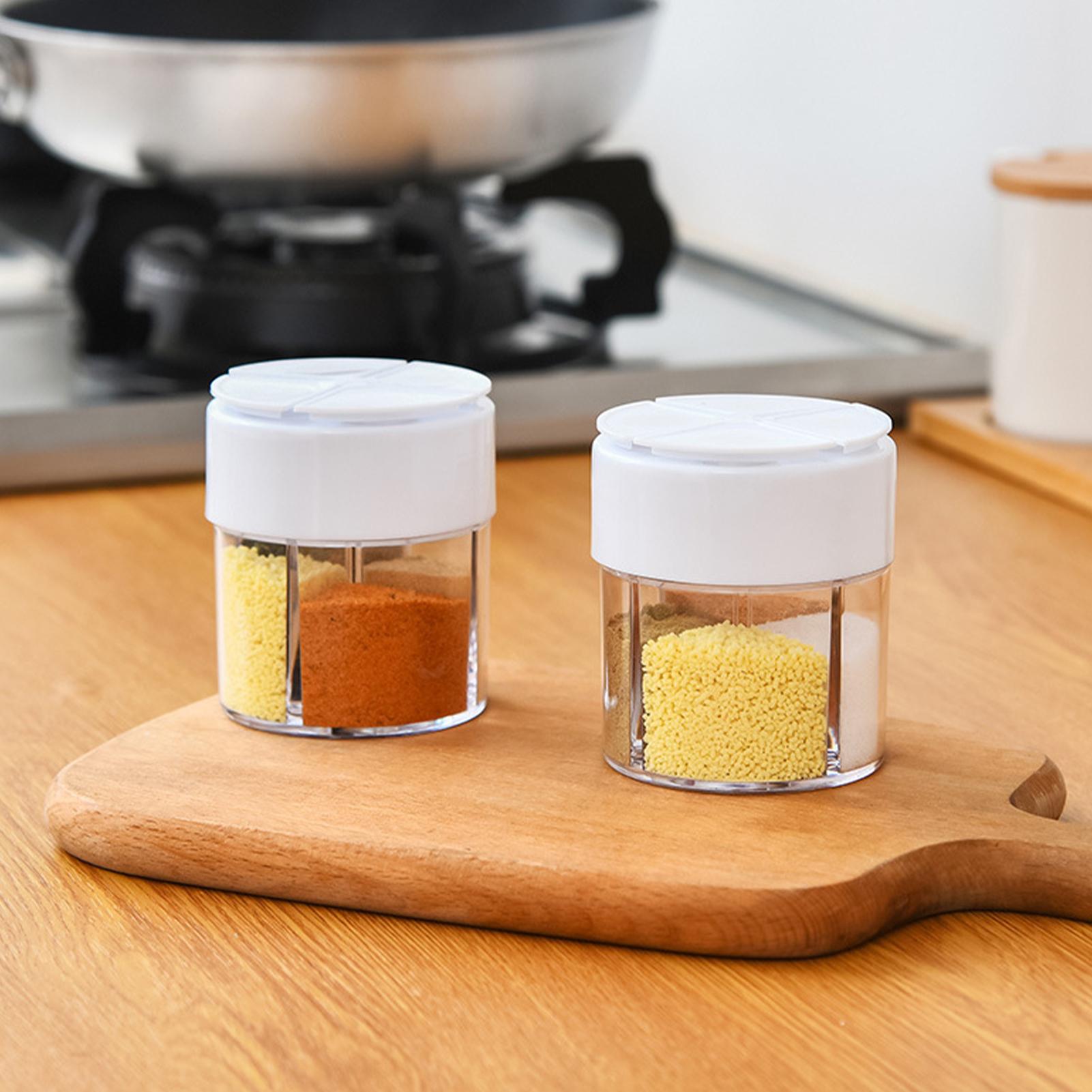 Camping Cooking Windscreen - Seasoning Containers Clear Salt Container With