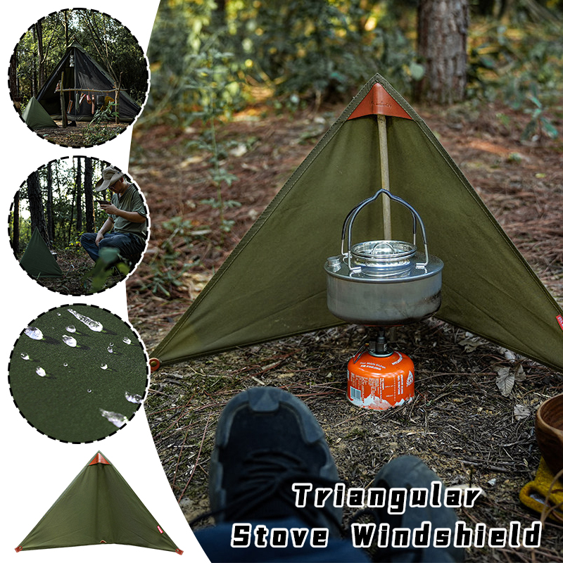 Camping Cooking Windscreen - TC Cotton Stove Windshield Mini Triangular