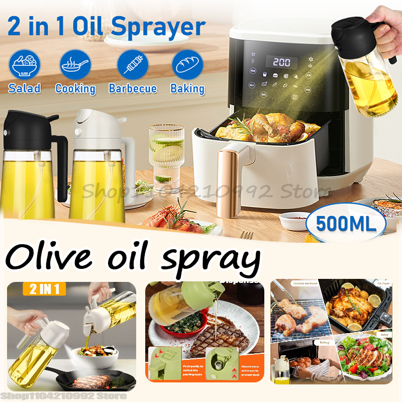 Camping Cooking Oil Bottle - Olive Oil Spray Oil Sprayer Plastic