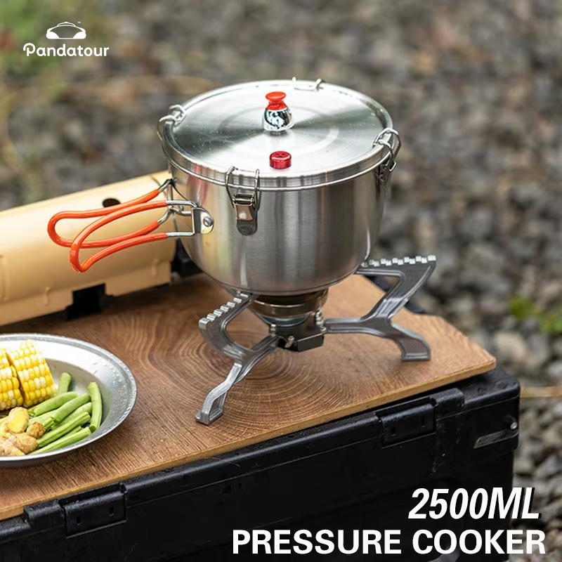 Camping Cooking Equipment - Pandatou Portable High Altitude Non-stick 304
