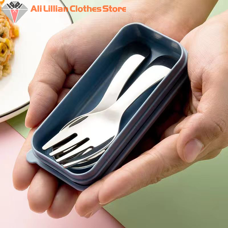 Camping Cooking Pack - Mini Portable Spoon Fork Tableware Outdoor