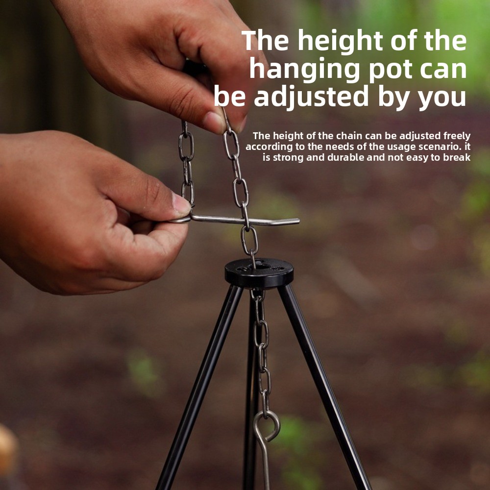 Camping Cooking Pot Tripod - Aluminum Alloy Camping Tripod Cookware Picnic