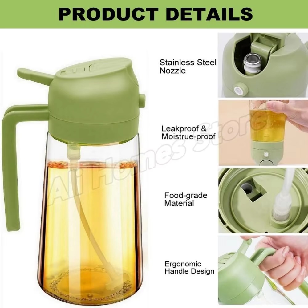 2pc Oil Sprayer Spray for 2 in - Camping Cooking Oil Bottle ulasan dan harga