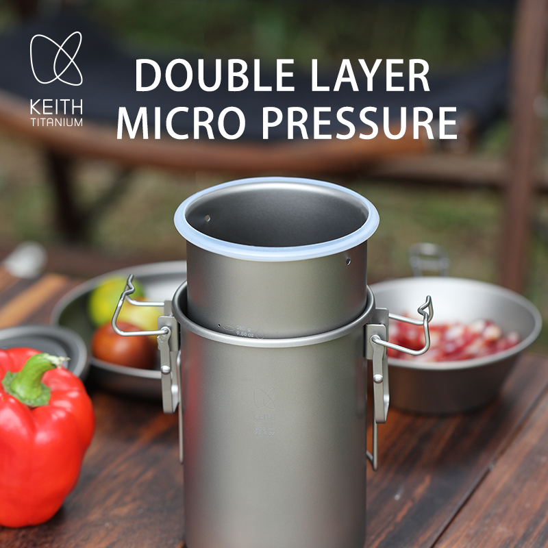 KEITH Pure Titanium Rice Cooke - Camping Cooking Equipment ulasan dan harga