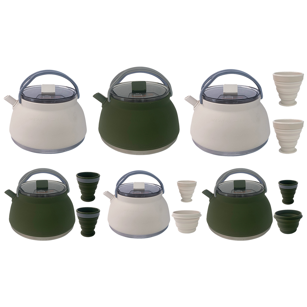 Outdoor Folding Silicone Kettl - Camping Cooking Kettle ulasan dan harga