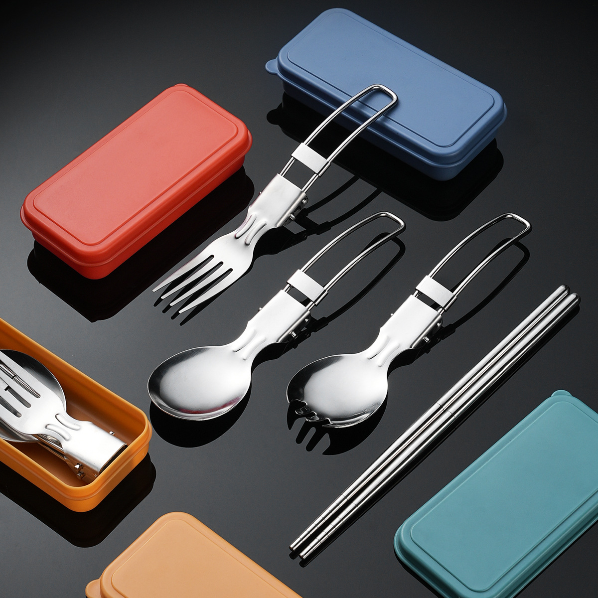 4PCS/set Portable Outdoor Spoo - Japan Camping Cooking ulasan dan harga