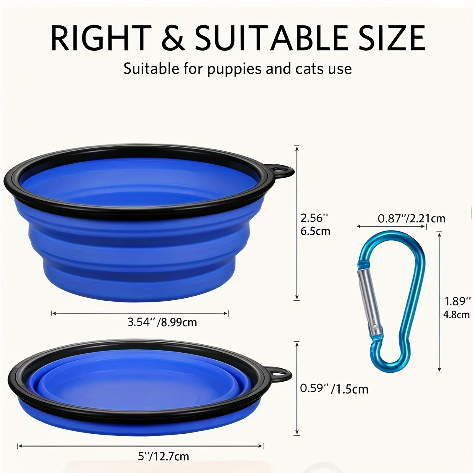 350ML Foldable Silicone Pet Bo - Camping Cooking Dishes ulasan dan harga