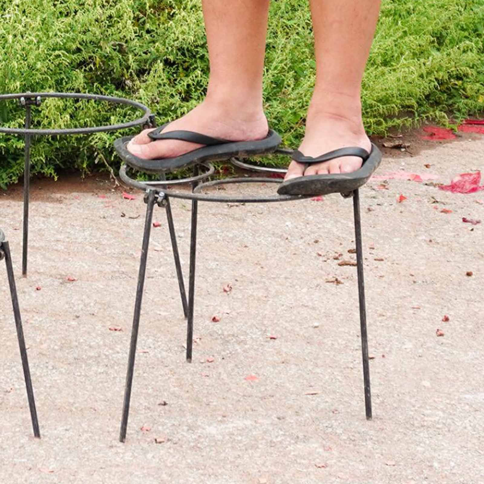 Campfire Tripod Folding Grill  - Camping Cooking Pot Tripod ulasan dan harga