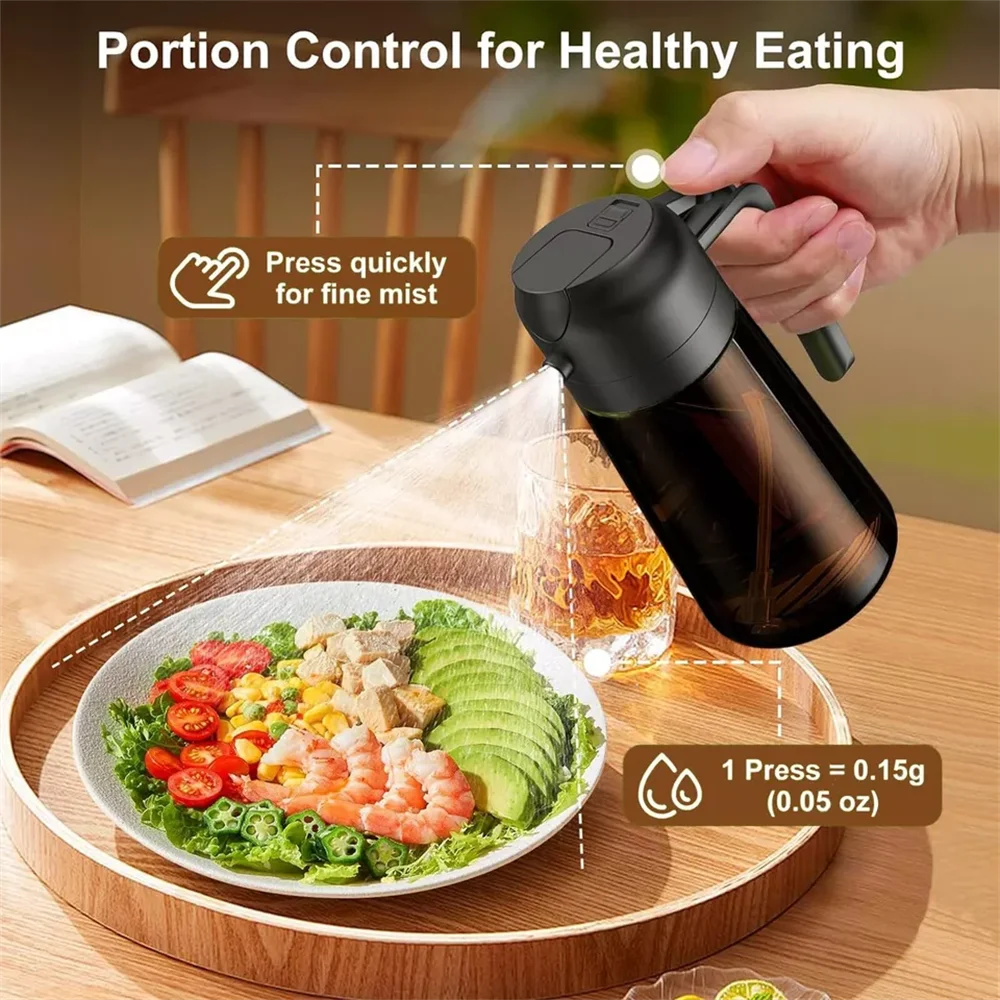 2-in-1 Glass Oil Sprayer & Dis - Camping Cooking Oil Bottle ulasan dan harga