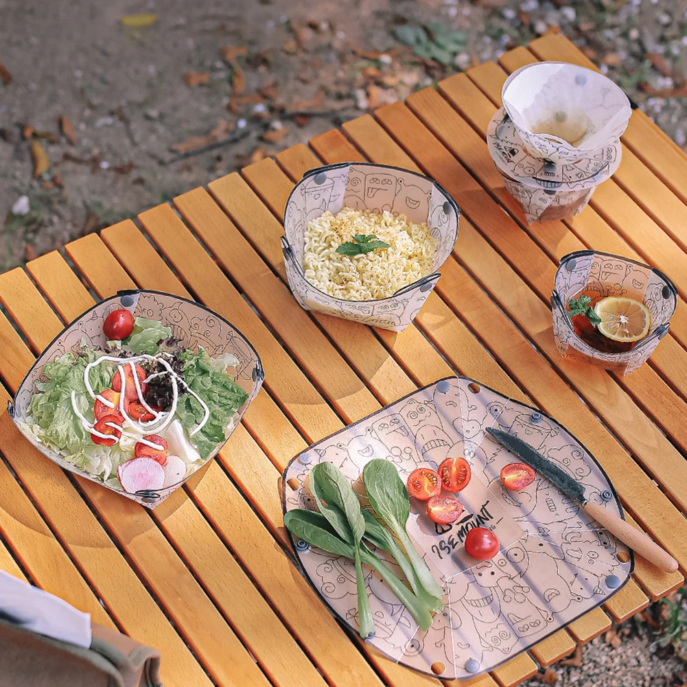 PP Foldable Dinnerware Portabl - Camping Cooking Dishes ulasan dan harga