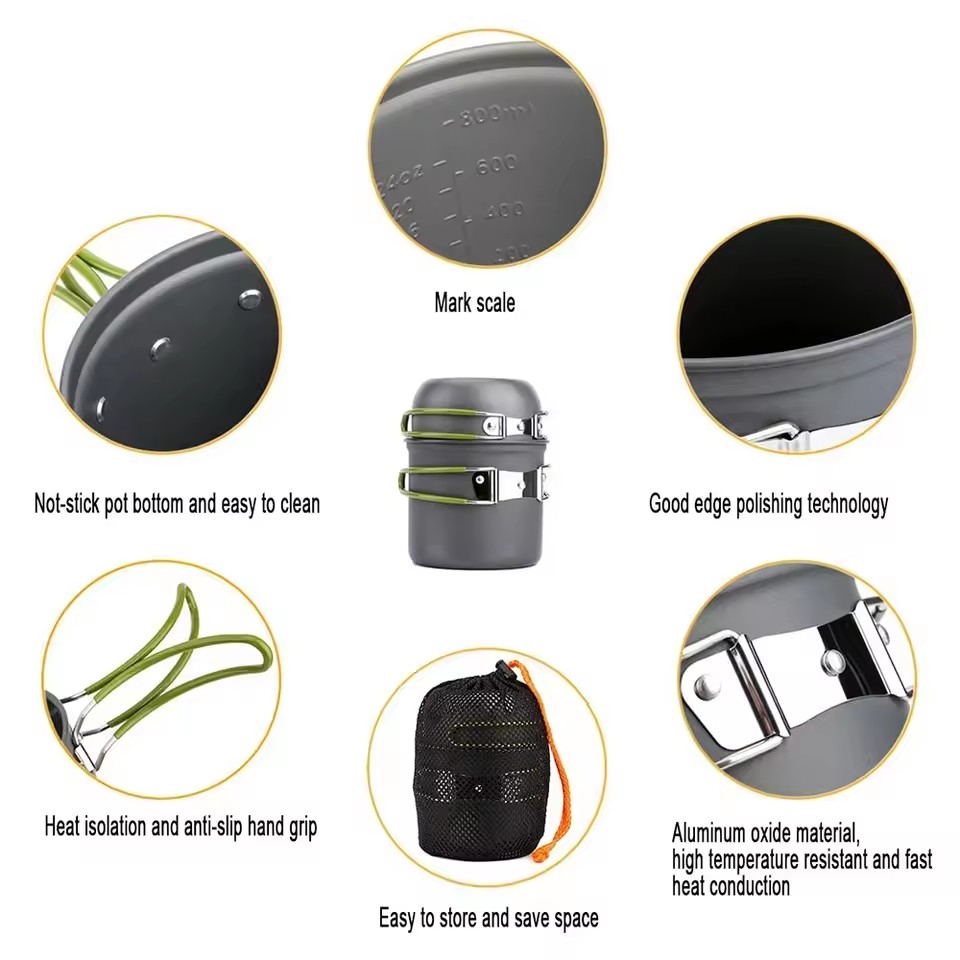 Ultralight Camping Cookware Me - Camping Cooking Pack ulasan dan harga