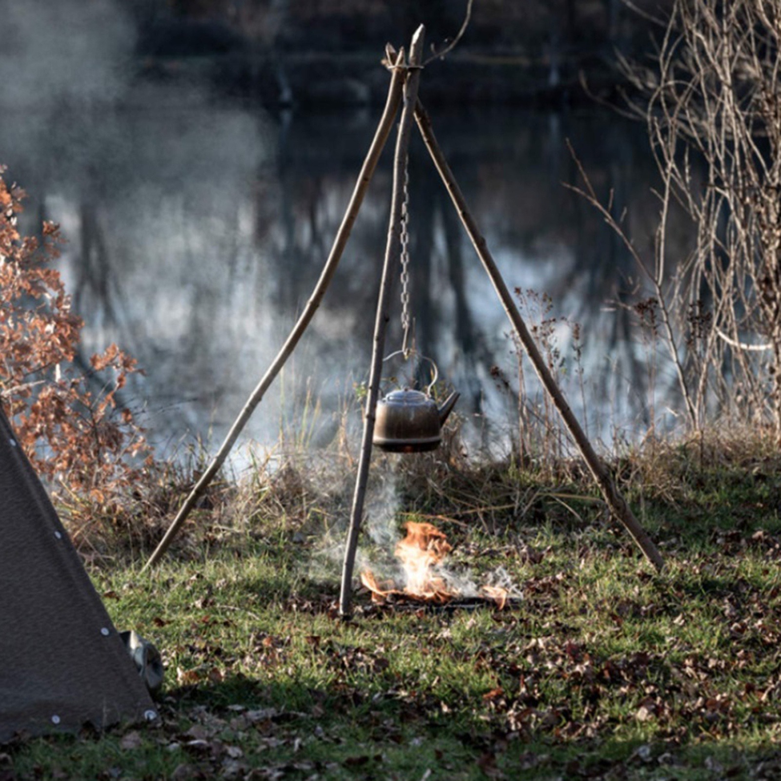 Stainless Steel Camping Tripod - Camping Cooking Pot Tripod ulasan dan harga