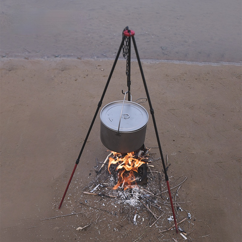Camping Tripod for Fire Hangin - Camping Cooking Pot Tripod ulasan dan harga
