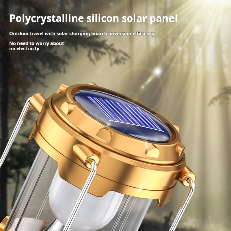 Solar Camping Light Portable R - Camping Cooking Over Fire ulasan dan harga