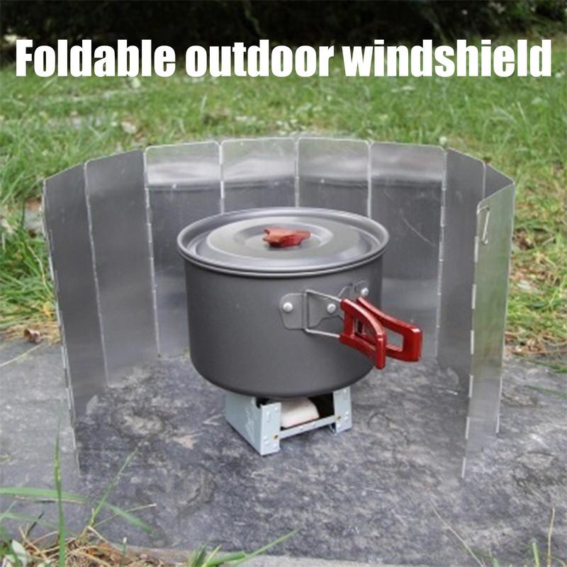 16 Plates Gas Stove Wind Shiel - Camping Cooking Windscreen ulasan dan harga