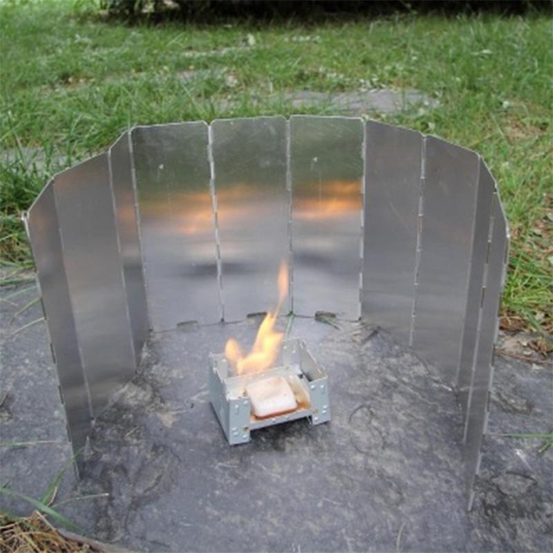 16 Plates Gas Stove Wind Shiel - Camping Cooking Windscreen ulasan dan harga
