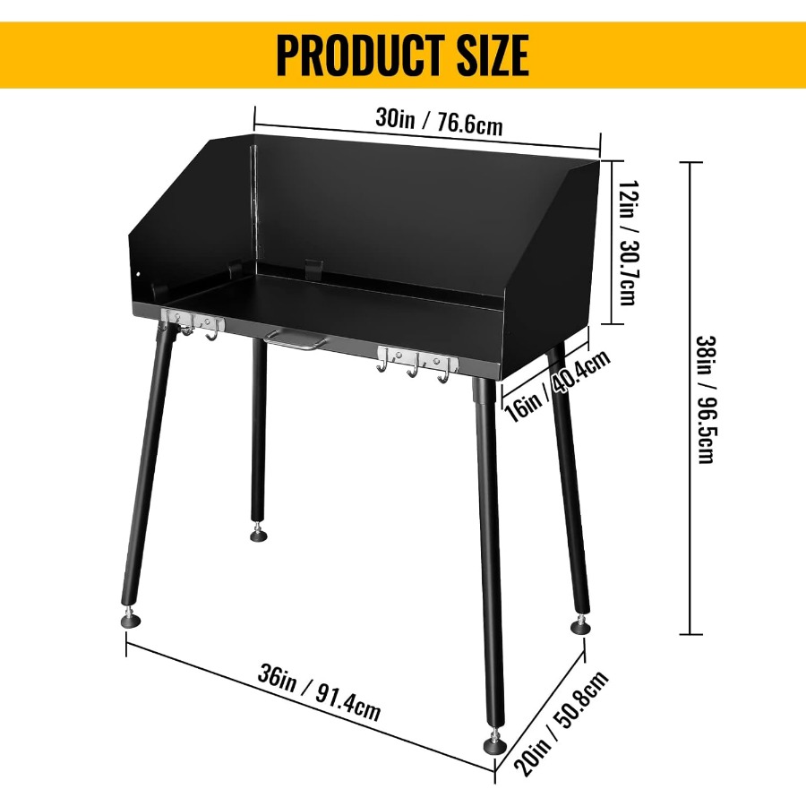 30 x 16 Inch Carbon Steel Dutc - Camping Cooking Windscreen ulasan dan harga