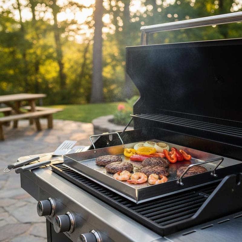 Universal Flat Top Griddle 18x - Camping Cooking Flat Top ulasan dan harga
