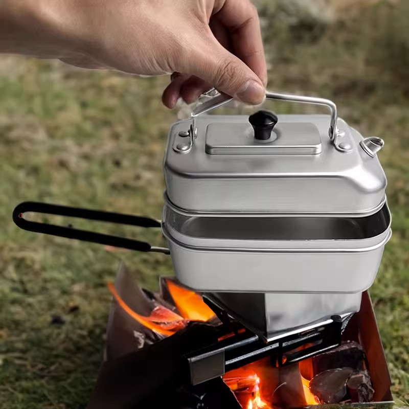 Ultralight Portable Picnic Cam - Camping Cooking Kettle ulasan dan harga