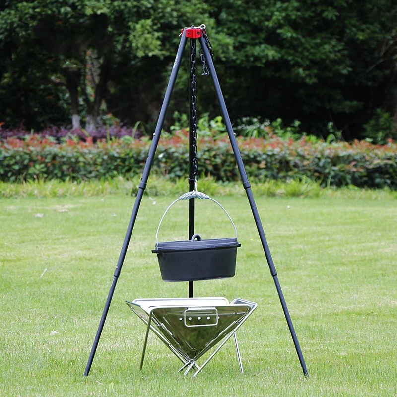 Outdoor Large Bonfire Tripod P - Camping Cooking Pot Tripod ulasan dan harga