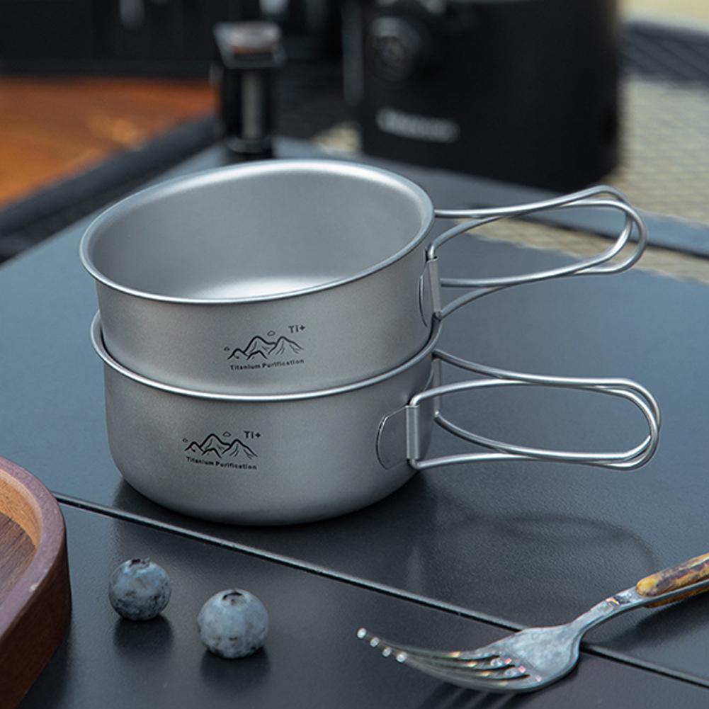Compact Titanium Alloy Camping - Camping Cooking Kettle ulasan dan harga