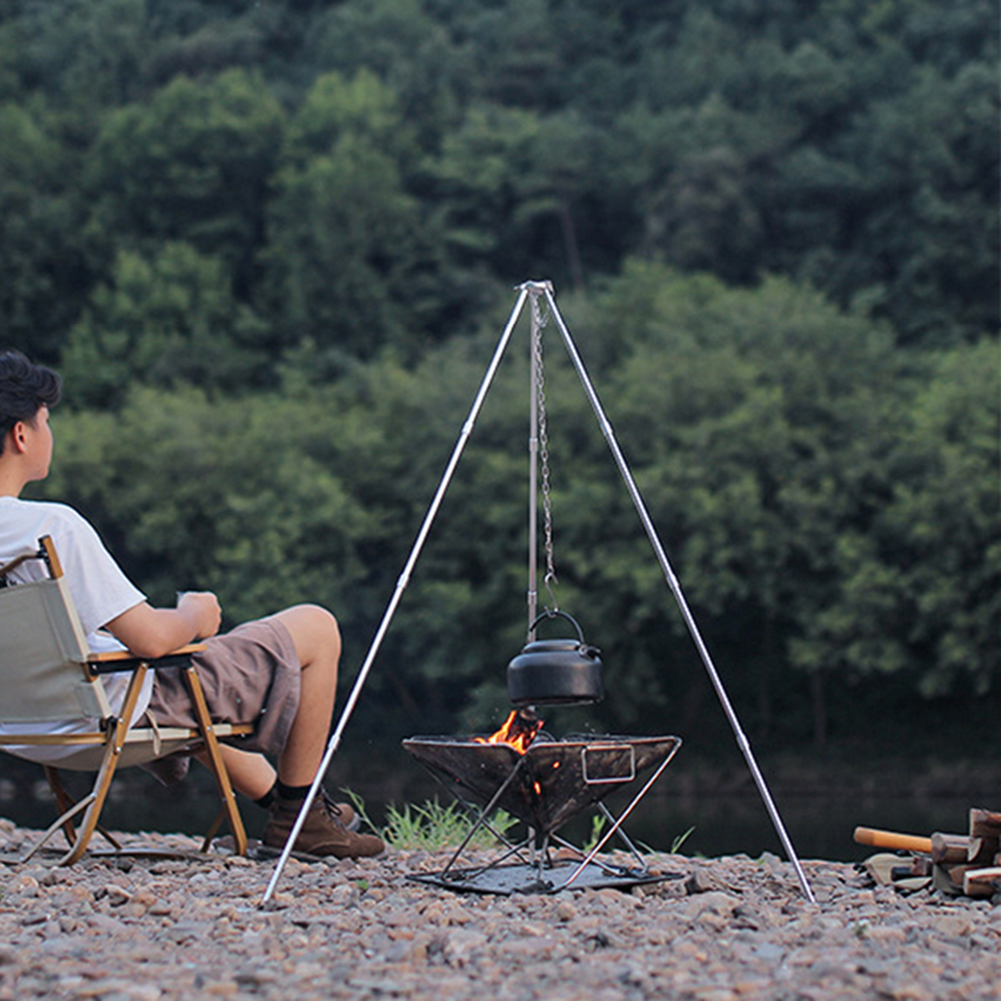 Outdoor Cooking Tripod Portabl - Camping Cooking Pot Tripod ulasan dan harga