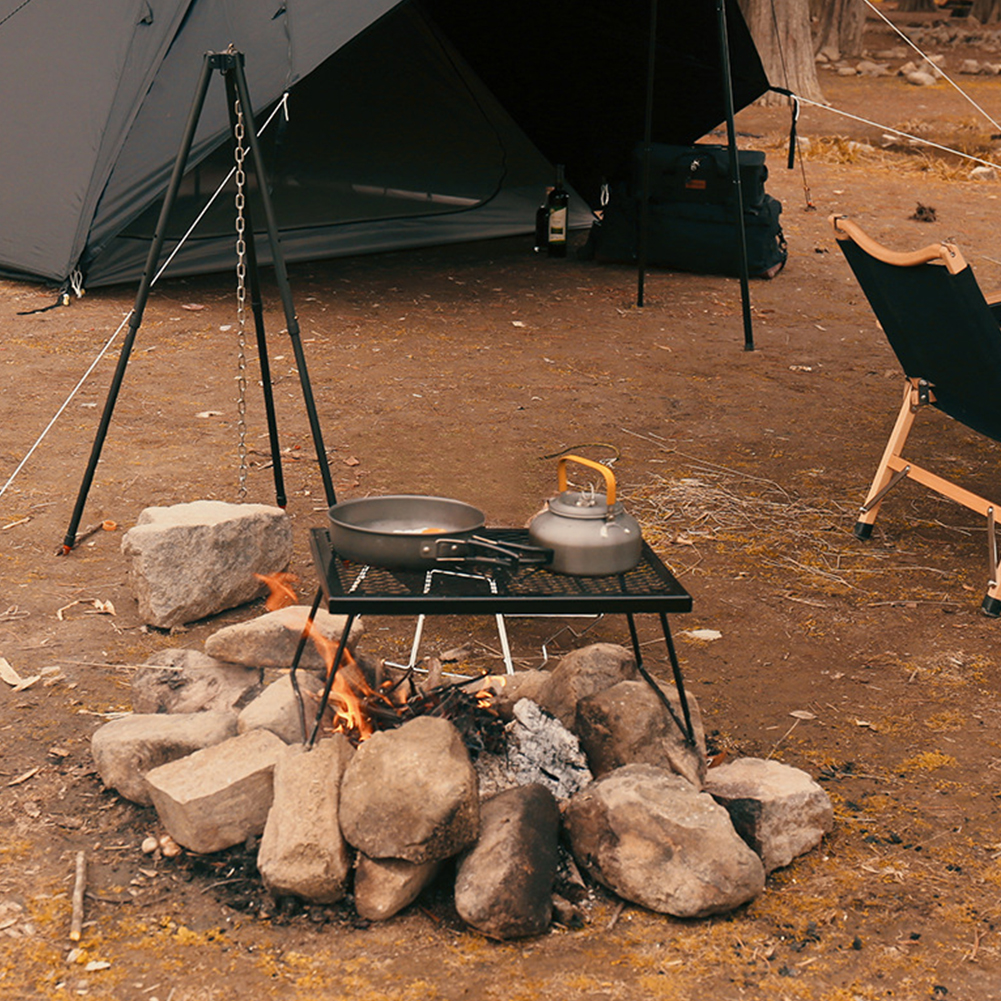 Campfire Grill Grate Folding O - Camping Cooking Over Fire ulasan dan harga