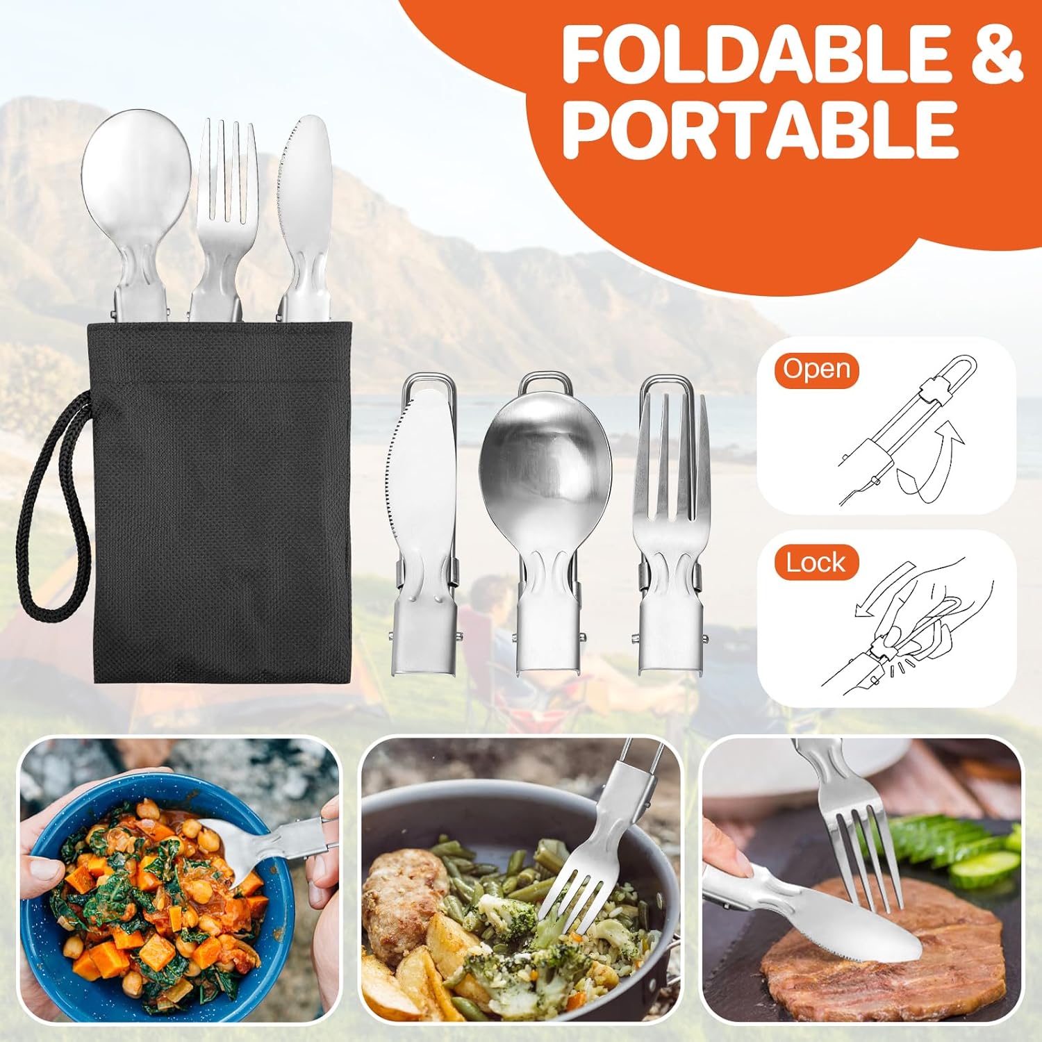 Non-Stick Camping Cookware Set - Camping Cooking Kettle ulasan dan harga