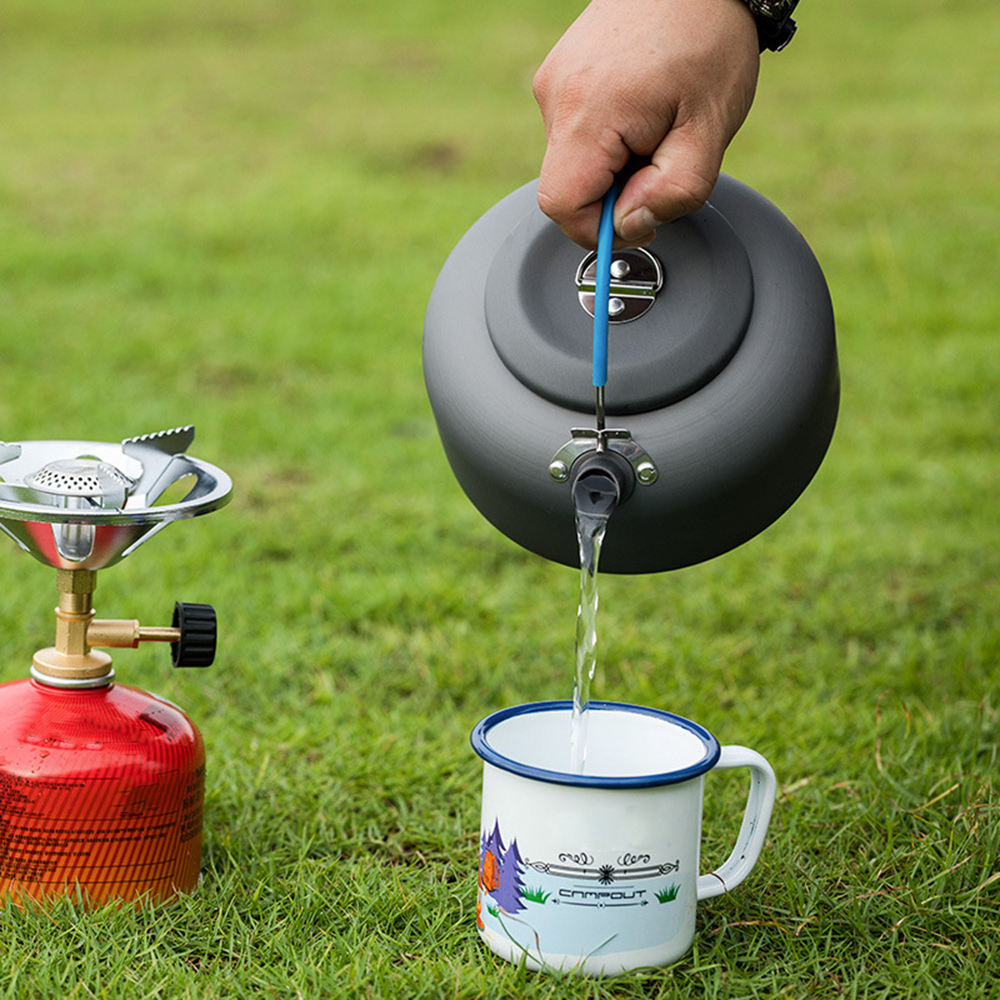0.8L/1.4L Outdoor Lightweight  - Camping Cooking Kettle ulasan dan harga