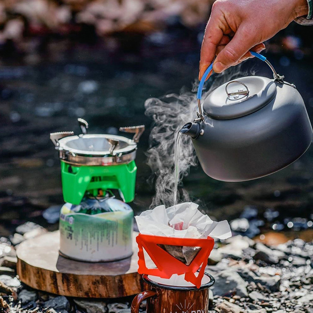 0.8L/1.4L Outdoor Lightweight  - Camping Cooking Kettle ulasan dan harga