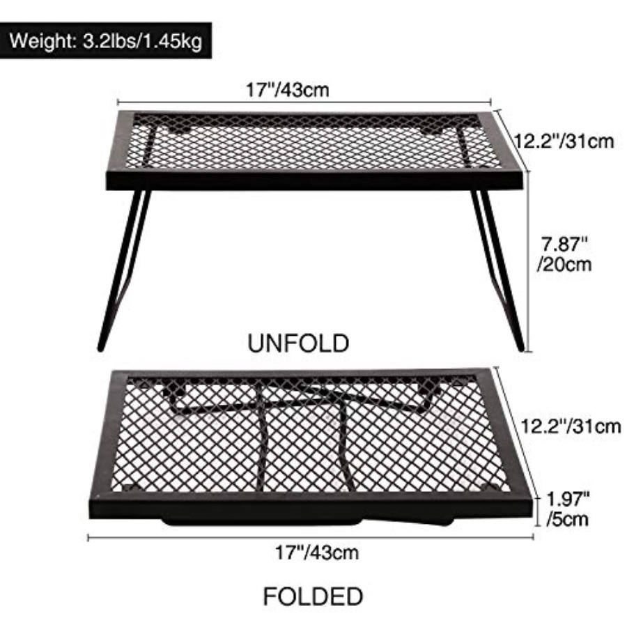 Folding Campfire Grill Heavy D - Camping Cooking Over Fire ulasan dan harga