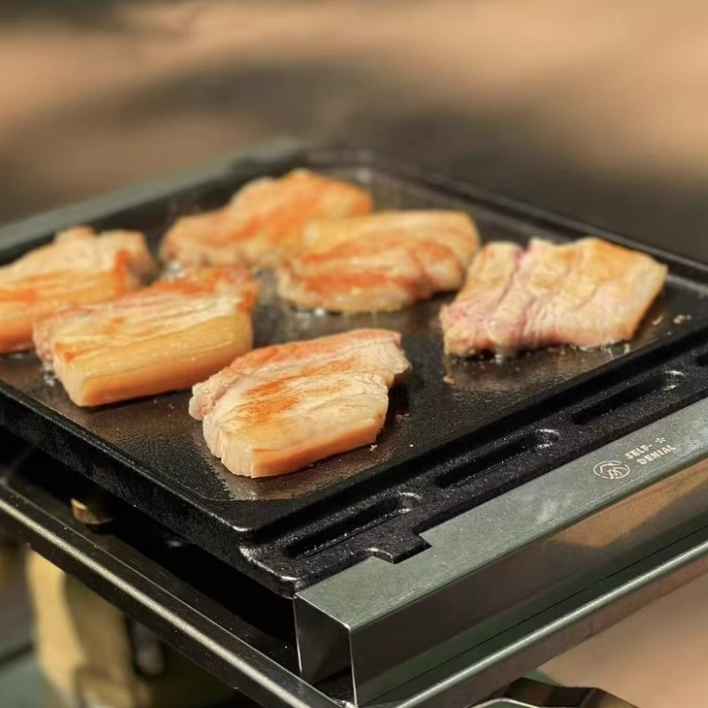 Outdoor Barbecue Grill Plate f - Camping Cooking Equipment ulasan dan harga