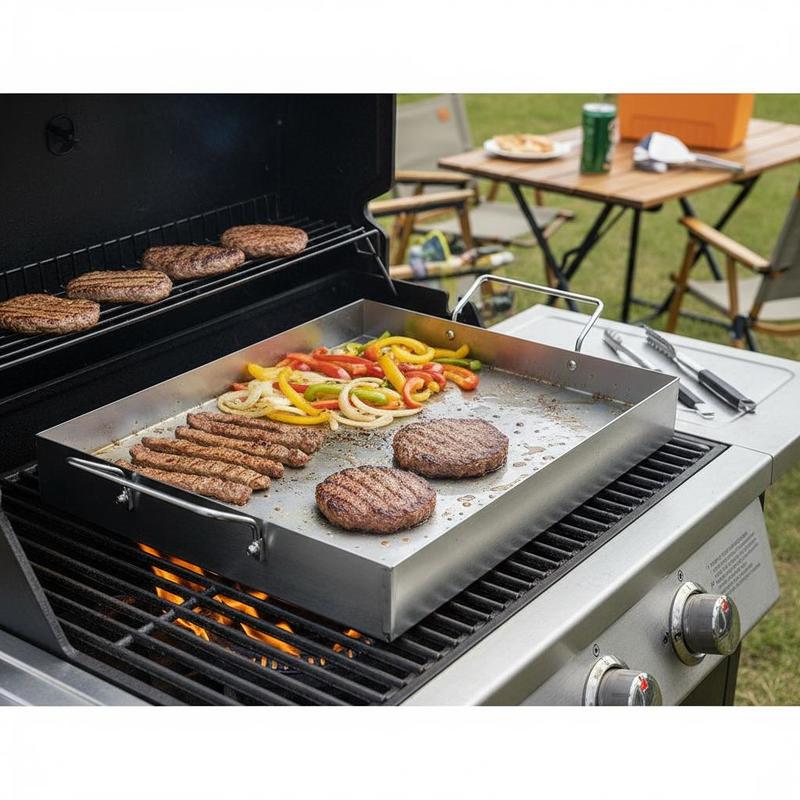 Free Shipping-Rectangular Flat - Camping Cooking Flat Top ulasan dan harga