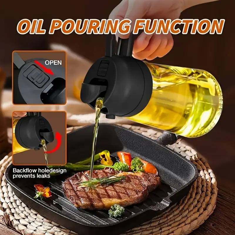 470ml Kitchen Oil Spray Bottle - Camping Cooking Oil Bottle ulasan dan harga