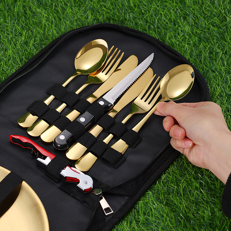 10Pcs Camping Tableware Set 30 - Camping Cooking Dishes ulasan dan harga