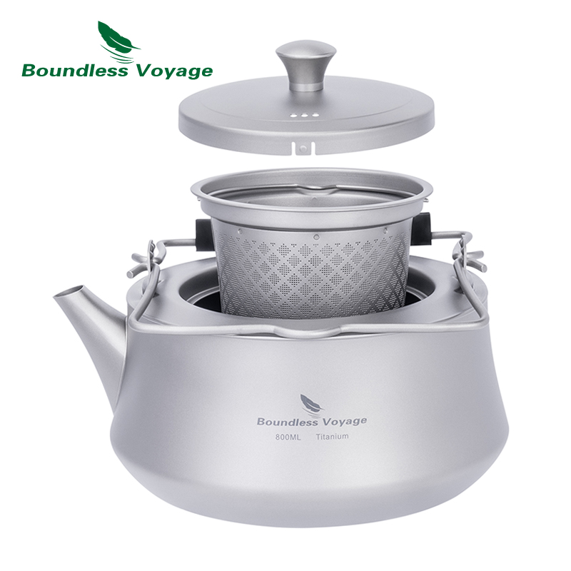 Boundless Voyage 800ml Titaniu - Camping Cooking Kettle ulasan dan harga