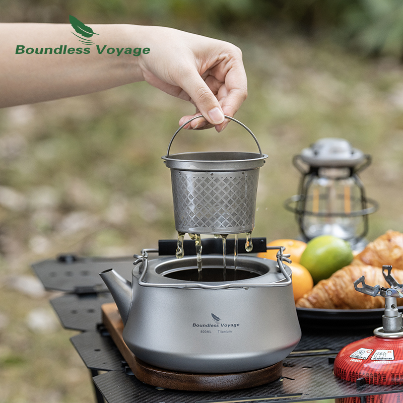 Boundless Voyage 800ml Titaniu - Camping Cooking Kettle ulasan dan harga