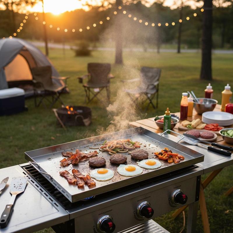Universal Flat Top Rectangular - Camping Cooking Flat Top ulasan dan harga