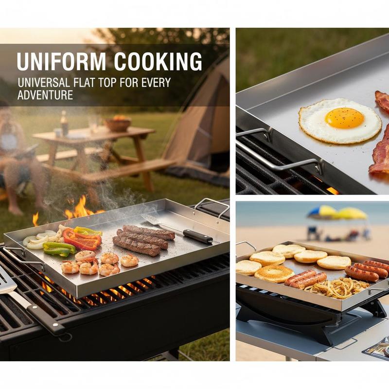 Universal Flat Top Rectangular - Camping Cooking Flat Top ulasan dan harga