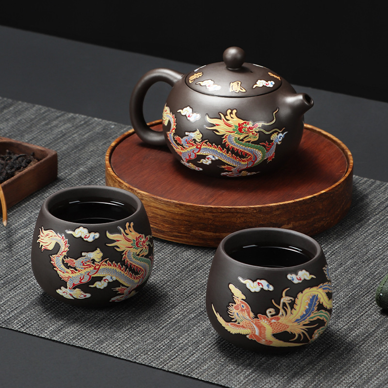 135-350ml Dragon Teapot Chines - Camping Cooking Kettle ulasan dan harga