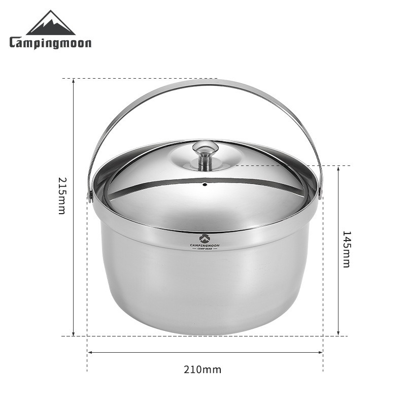 CAMPINGMOON CC-21 Stewed Rice  - Camping Cooking Kettle ulasan dan harga