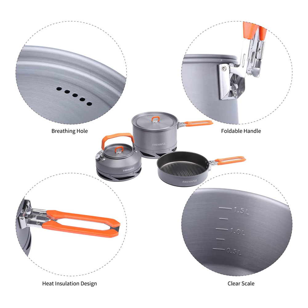 Fire Maple Camping Cookware Ut - Camping Cooking Kettle ulasan dan harga