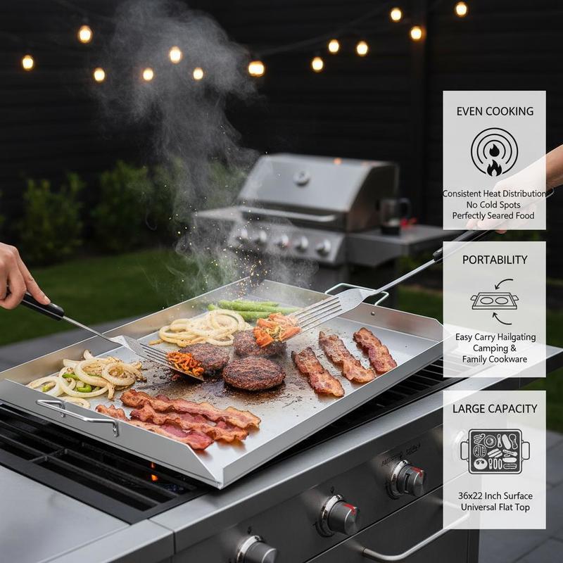 Universal Flat Top Rectangular - Camping Cooking Flat Top ulasan dan harga