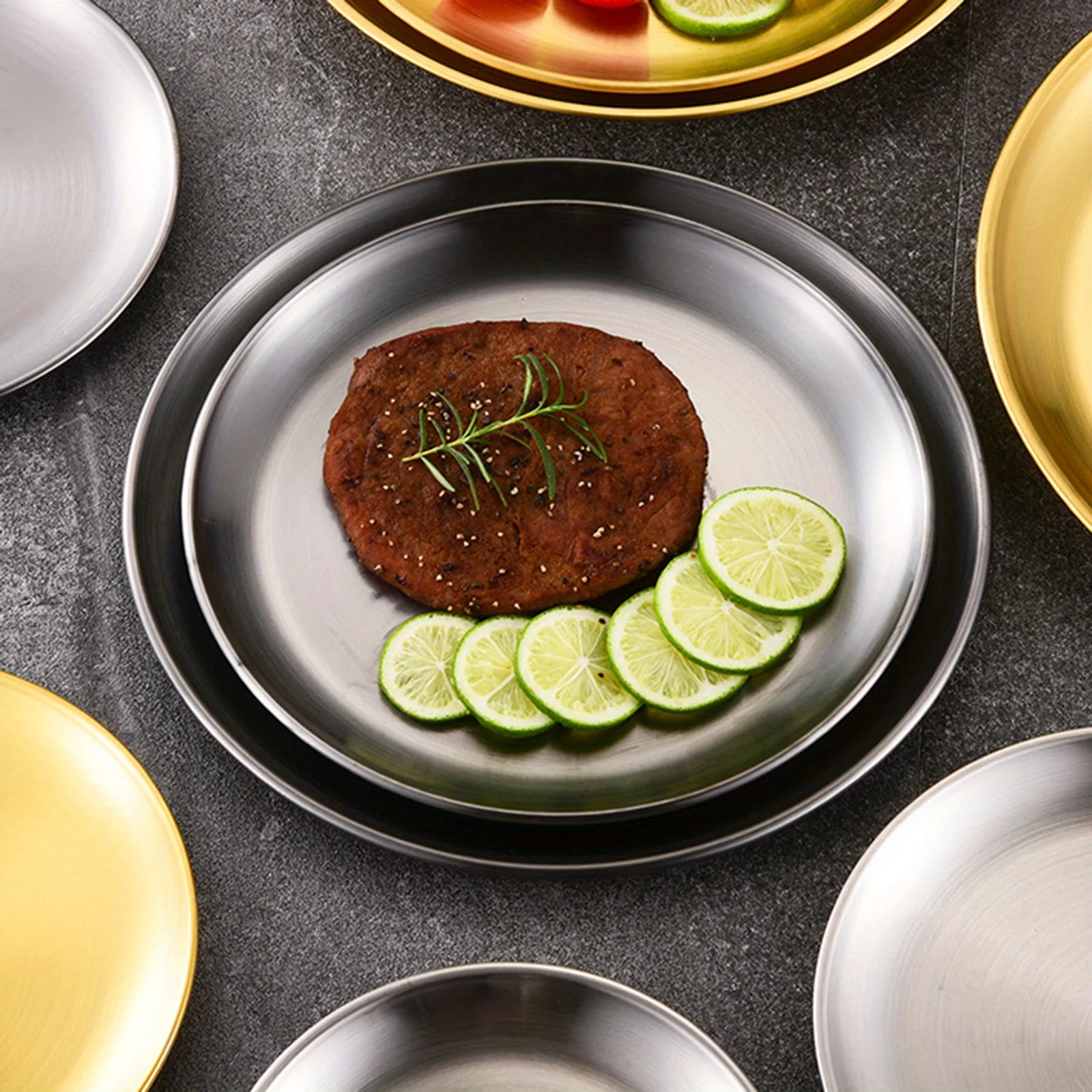 2Pcs Stainless Steels Round Si - Camping Cooking Dishes ulasan dan harga
