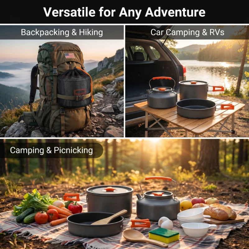Camping Cookware Set Outdoor P - Camping Cooking Windscreen ulasan dan harga