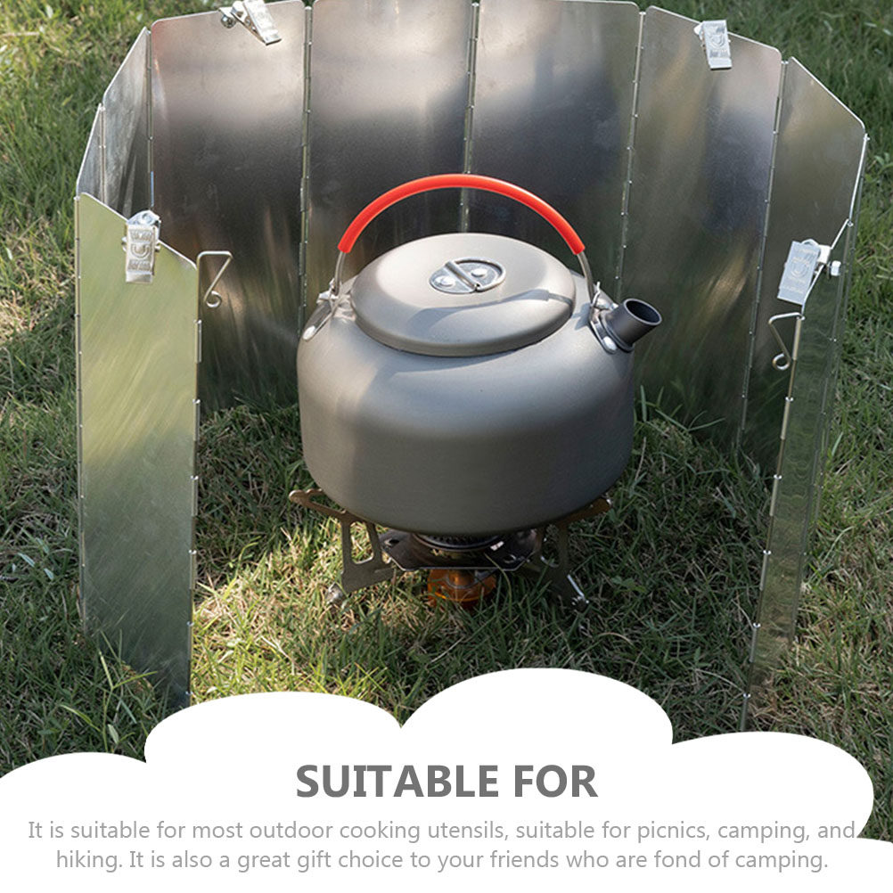 1Set Camping Stove Windshield  - Camping Cooking Windscreen ulasan dan harga
