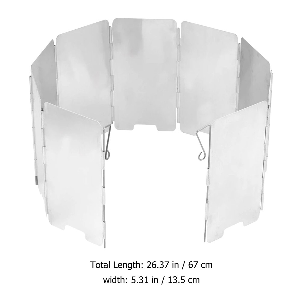 1Set Camping Stove Windshield  - Camping Cooking Windscreen ulasan dan harga