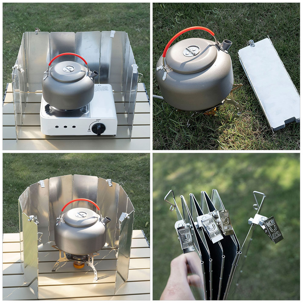 1Set Camping Stove Windshield  - Camping Cooking Windscreen ulasan dan harga