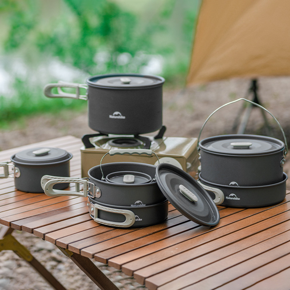 Naturehike Outdoor Pot Set,Cam - Camping Cooking Equipment ulasan dan harga