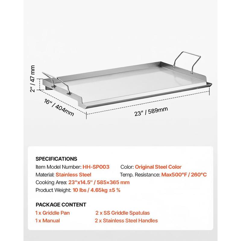 Flat Top Grill Plate 23x16 inc - Camping Cooking Flat Top ulasan dan harga